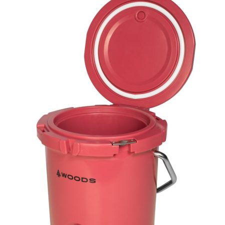 Woods ARCTIC Roto-Moulded Bucket Cooler with Handle,19-L, Red