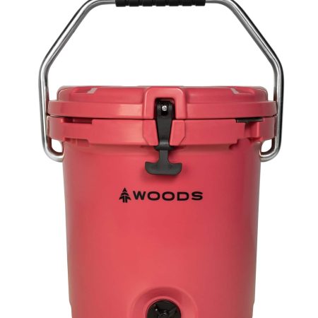 Woods ARCTIC Roto-Moulded Bucket Cooler with Handle,19-L, Red