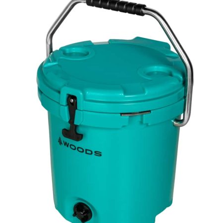 Woods ARCTIC Roto-Moulded Bucket Cooler with Handle,19-L, Turquoise