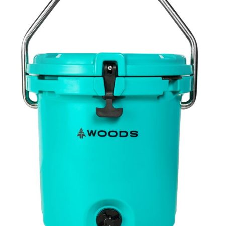 Woods ARCTIC Roto-Moulded Bucket Cooler with Handle,19-L, Turquoise