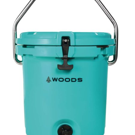 Woods ARCTIC Roto-Moulded Bucket Cooler with Handle,19-L, Turquoise