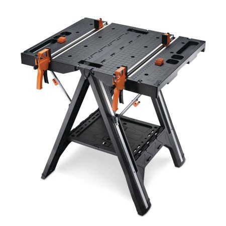 Worx Pegasus Foldable Worktable / Sawhorse with Quick Clamps, 31-in x 25-in x 32-in