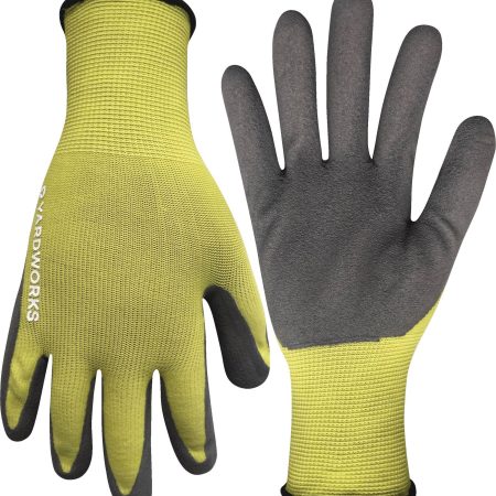 Yardworks Latex Coated Gripper Gardening Gloves, Small/Medium, Assorted Colours, 3-pk