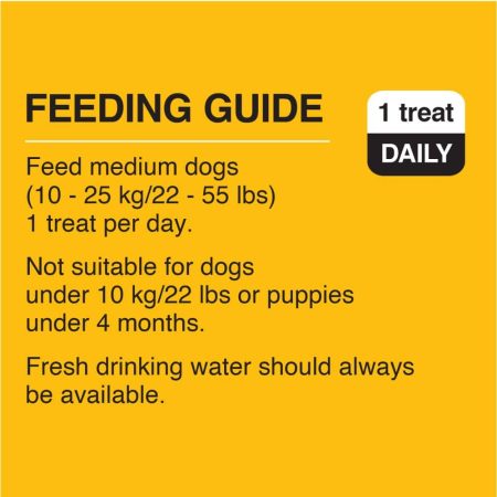 Pedigree Dentastix Beef Flavour Oral Care Dog Treats for Medium Sized Breeds, 441-g, 25-Pk