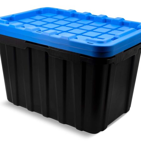 Mastercraft Heavy Duty Plastic Storage Box Container, 102-L,  2-pk