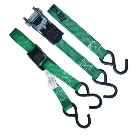 MotoMaster 900-lb Ratchet/Cambuckle Tie Down Straps, Non-Padded, 1-in x 10-ft, 4-pk