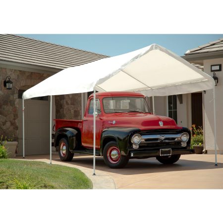 All Purpose Easy Assembly Waterproof Car Canopy w/UV Protection, 10 x 20-ft