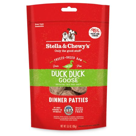 Freeze Dried Duck, Duck, Goose Dinner Patties Dog Food