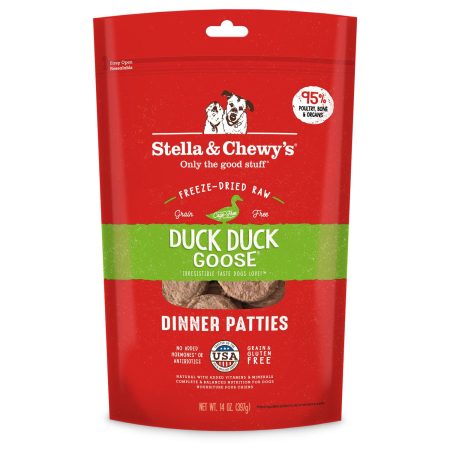 Freeze Dried Duck, Duck, Goose Dinner Patties Dog Food