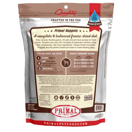 Freeze-Dried Nuggets Pork Formula Dog Food