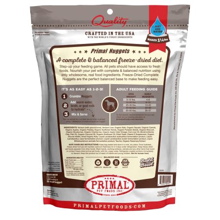 Freeze-Dried Nuggets Venison Formula Dog Food