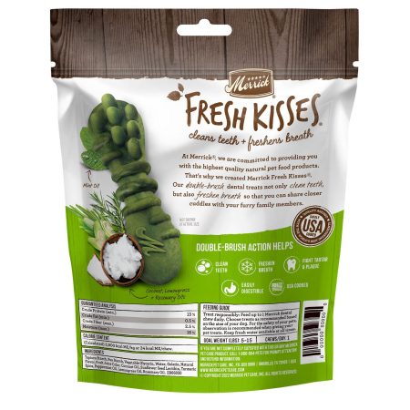 Fresh Kisses Double-Brush Coconut & Botanical Oils X-Small Breed Dog Treats