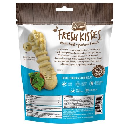 Fresh Kisses Double-Brush Real Mint X-Small Breed Dog Treats