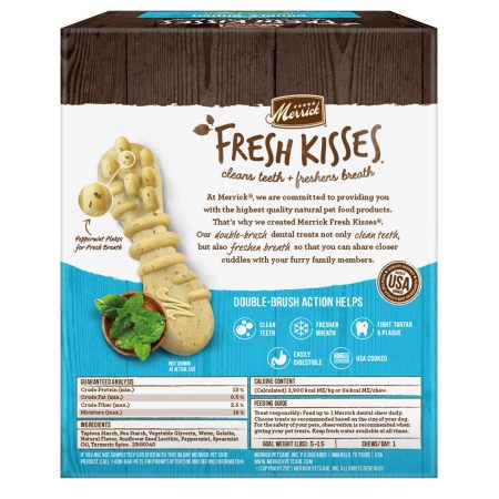 Fresh Kisses Double-Brush Real Mint X-Small Breed Dog Treats