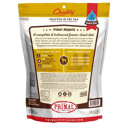 Freeze-Dried Nuggets Rabbit Formula Dog Food