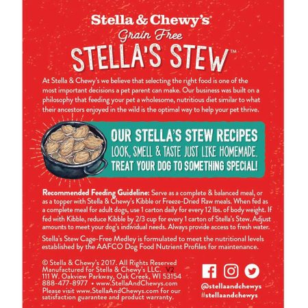 Stella's Stew Cage-Free Medley Adult Dog Food