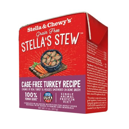 Grain Free Stella's Stew Cage-Free Turkey Recipe Dog Food