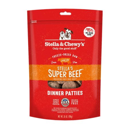 Freeze-Dried Stella's Super Beef Dinner Patties Dog Food