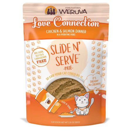 Slide N' Serve Pate Love Connection Chicken & Salmon Dinner Cat Food