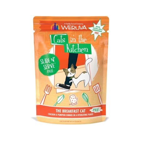 Slide N' Serve Pate The Breakfast Cat Chicken & Pumpkin Dinner Cat Food