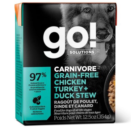 Carnivore Grain-Free Chicken, Turkey + Duck Stew Recipe Dog Food