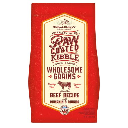 Raw Coated Wholesome Grain Beef Recipe Dog Food