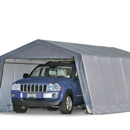 ShelterLogic Garage-In-A-Box® Auto Shelter w/UV Protection, 12 x 24 x 8-ft