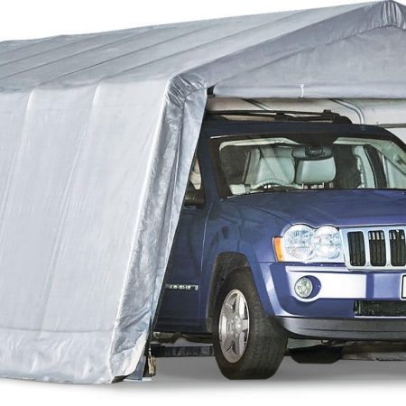 ShelterLogic Garage-In-A-Box® Auto Shelter w/UV Protection, 12 x 24 x 8-ft