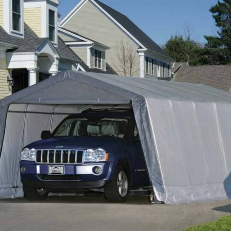 ShelterLogic Garage-In-A-Box® Auto Shelter w/UV Protection, 12 x 24 x 8-ft