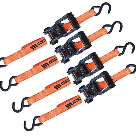 MotoMaster 3,000-lb Heavy Duty Ratchet Tie Down Strap, 1.25-in x 14-ft, 4-pk