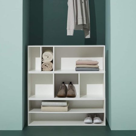 type A Stack Modular 3-Shelf Organizer, White