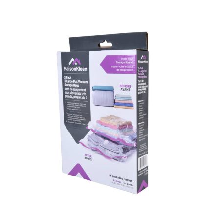 MLM Home X-Large Flat Vacuum Storage Bags, 2-pk