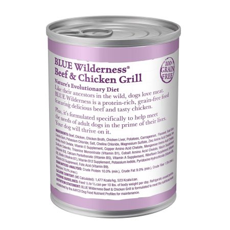 Wilderness Beef & Chicken Grill Recipe Adult Dog Food