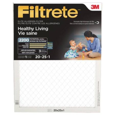 3M™ Filtrete™ Healthy Living Elite Allergen Filter, MPR 2200, 20 x 25 x 1-in