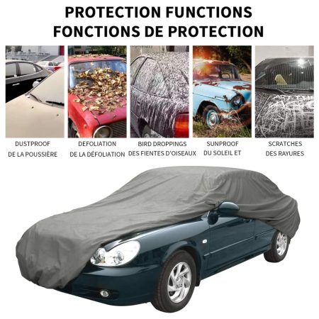 Certified 3 Layer Water Resistant Car Cover with UV Protection, Assorted, Small: Fits cars up to 14'2 (431 cm) in length