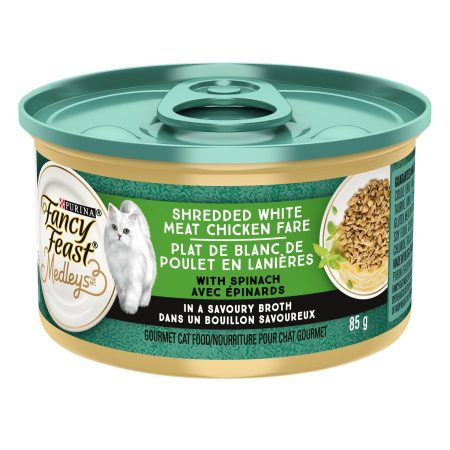 Medleys Shredded White Meat Chicken Fare Adult Cat Food