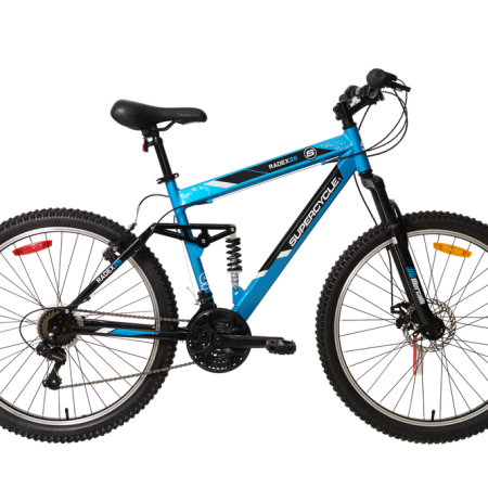 Supercycle Radex Adult Bike, 21-Speed, 26-in, Alloy DS frame, Blue