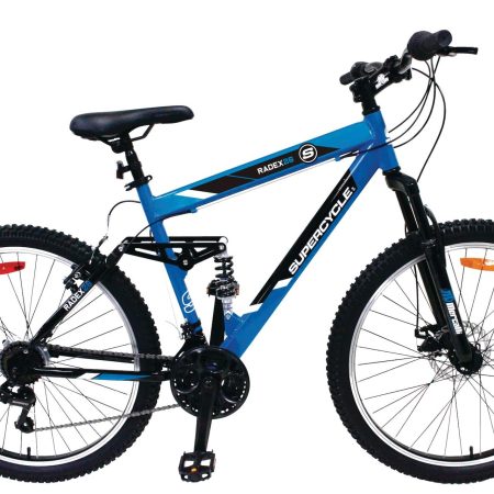 Supercycle Radex Adult Bike, 21-Speed, 26-in, Alloy DS frame, Blue