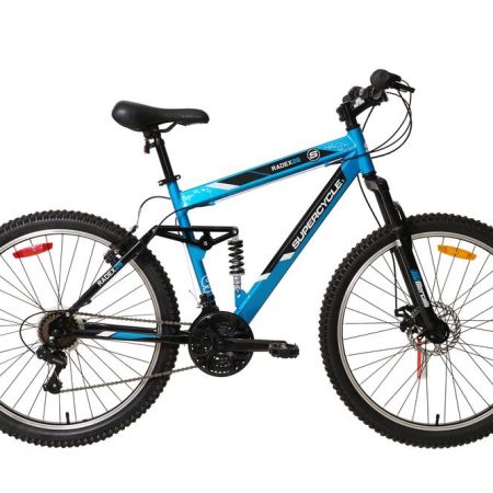 Supercycle Radex Adult Bike, 21-Speed, 26-in, Alloy DS frame, Blue