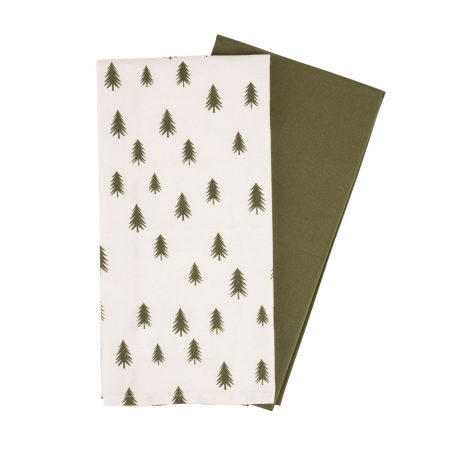 Core Home Decorative Christmas Tree Tea Towel Set, 2-pc