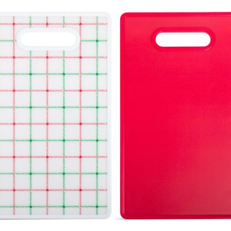 Core Home Christmas Cutting Board Set with Grip Handle, 2-pc