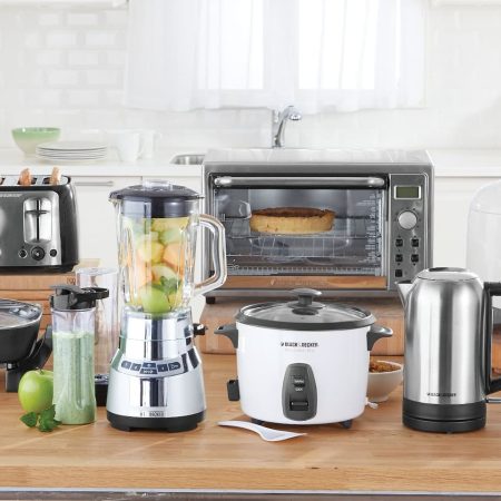 Black & Decker Extra Wide Slots Toaster w/ 7 Settings, Black, 4-Slices