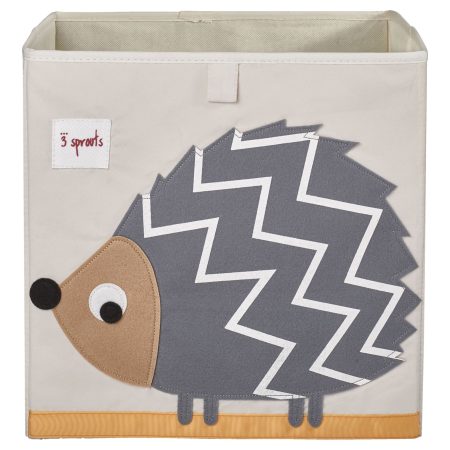 3 Sprouts Fabric Hedgehog Cube Kids' Storage Bin