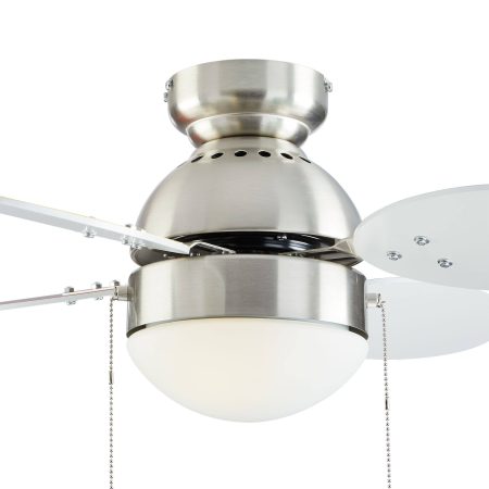 NOMA Ollie Reversible 4-Blade 3-Speed Ceiling Fan with Lighting, 30-in, Multi-Coloured