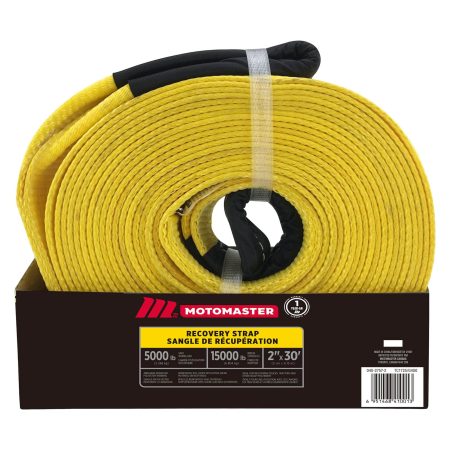 MotoMaster 15,000-lb  Recovery Strap with Loop Ends, Commercial Grade, 2-in x 30-ft