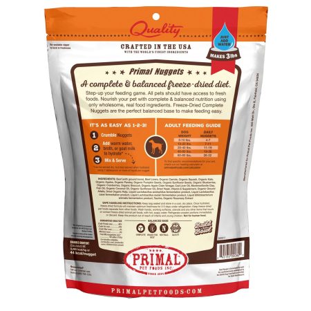 Freeze-Dried Nuggets Beef Formula Dog Food