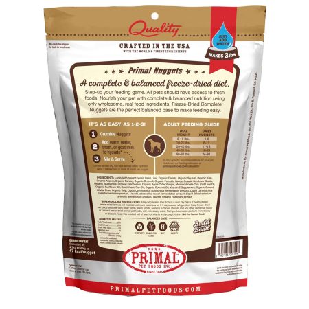 Freeze-Dried Nuggets Lamb Formula Dog Food