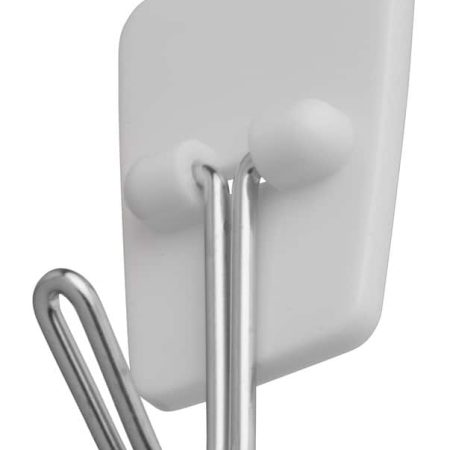 Command Micro Wire Utensil Hooks with Adhesive Strips, White, 0.5-lbs, 3 Strips Per Pack