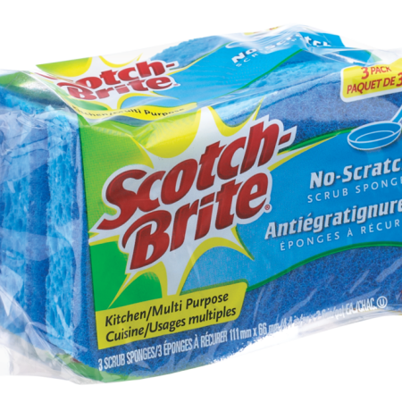 3M Scotch-Brite All-Purpose Non-Scratch Scrub Sponge, 3-pk