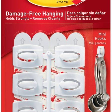 Command Mini Removable Hook, Damage Free Hanging, Reusable, Re-Positioned, Easy to Use